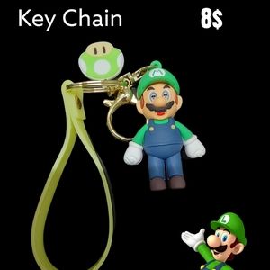 Key chain anime luigui mario